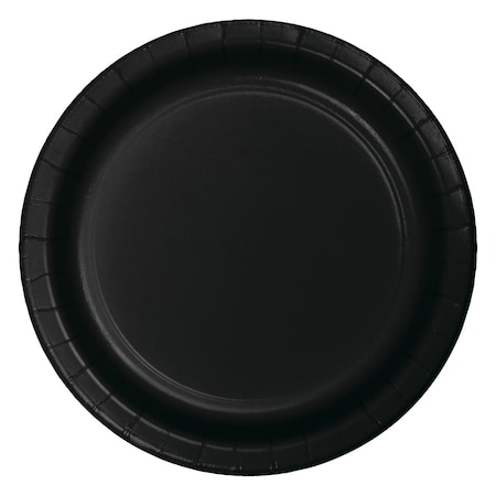 Touch Of Color Black Dessert Plates, 7", 900PK 753260B